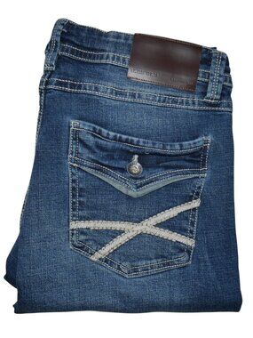 Axe and Crown Men's Slim Bootcut Jeans Size 32x30 Thick Stitch Pockets BKE NWT